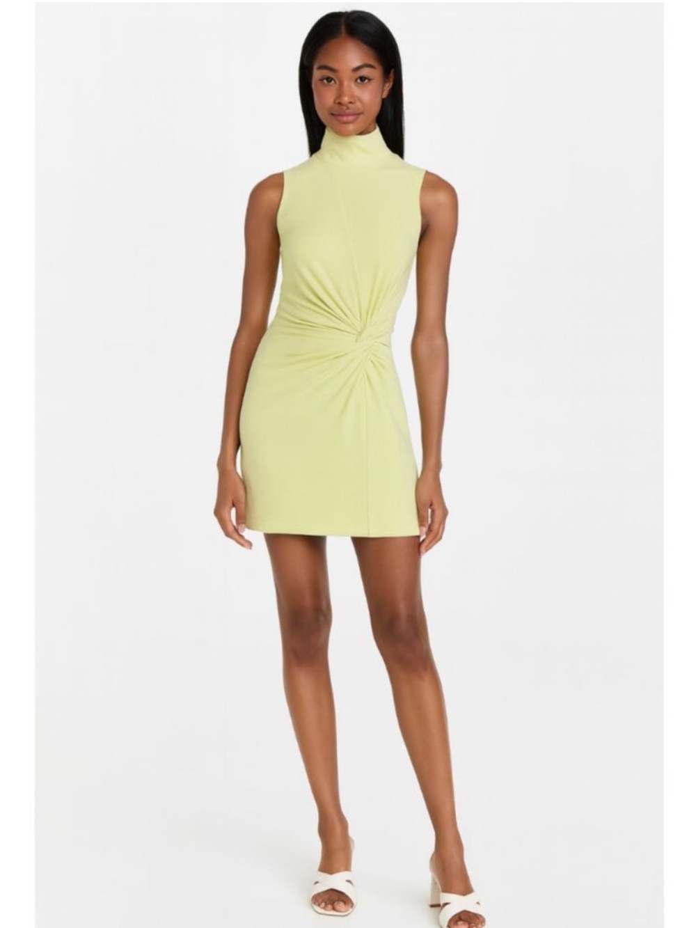 Song of Style Sleeveless Mini Dress in Light Lime